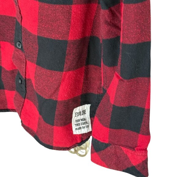 H&M BOYS PLAID FLANNEL BUTTON DOWN SHIRT - Picture 5 of 7
